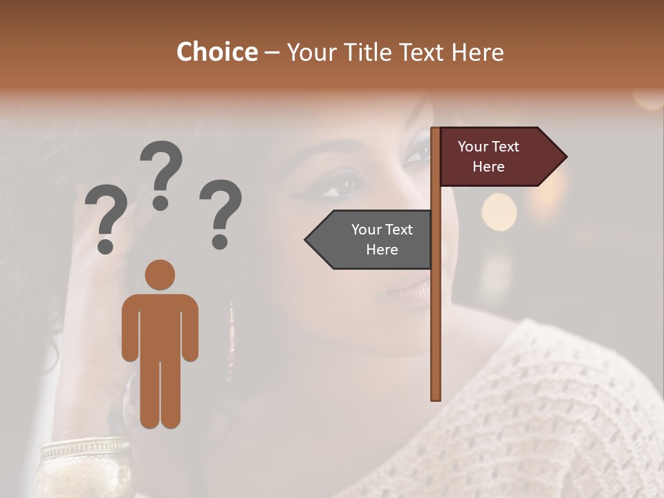 Closeup Earrings White PowerPoint Template