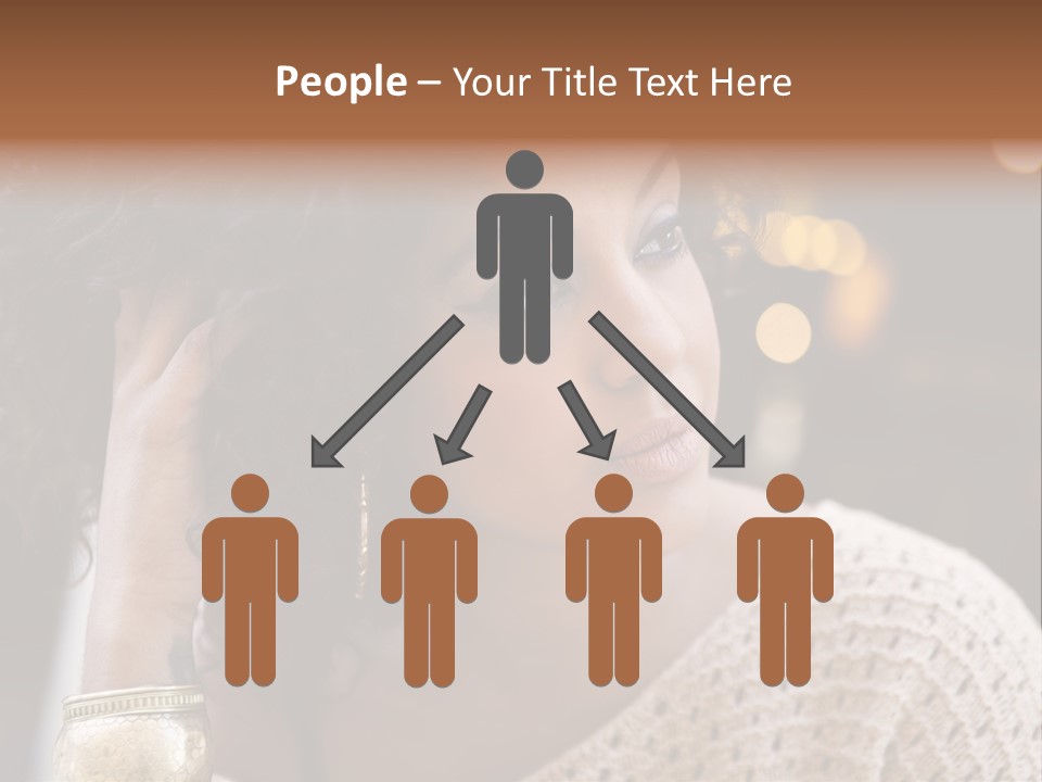 Closeup Earrings White PowerPoint Template