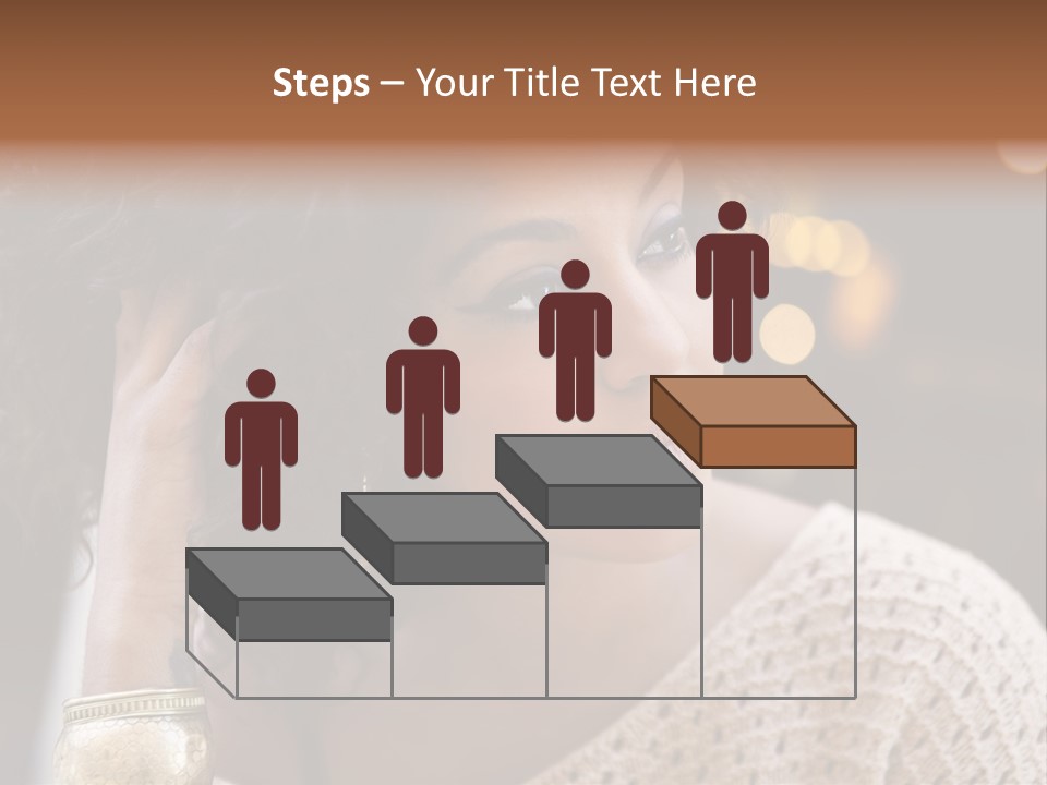 Closeup Earrings White PowerPoint Template