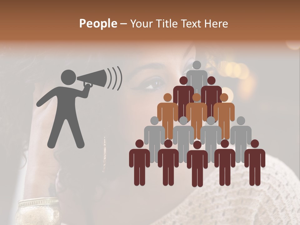 Closeup Earrings White PowerPoint Template