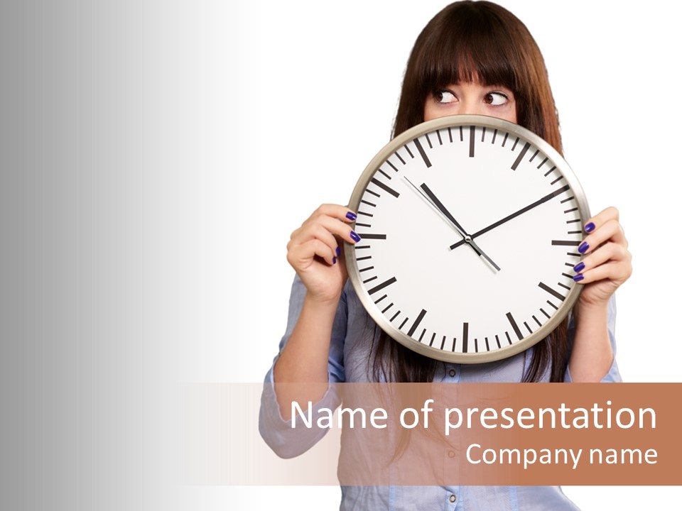Girl Time Schedule PowerPoint Template