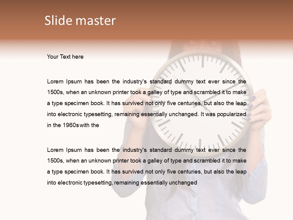 Girl Time Schedule PowerPoint Template