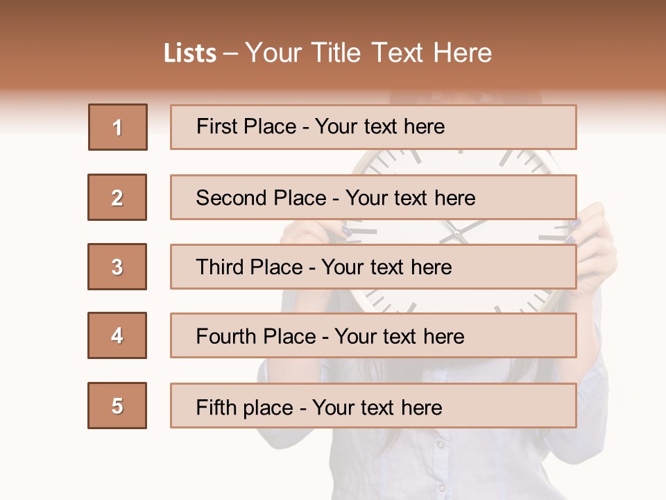 Girl Time Schedule PowerPoint Template