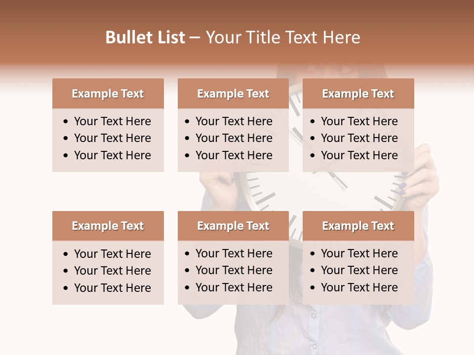 Girl Time Schedule PowerPoint Template