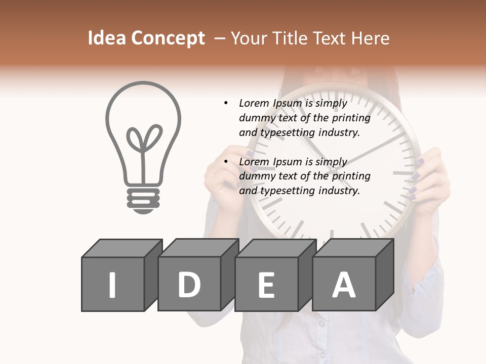 Girl Time Schedule PowerPoint Template