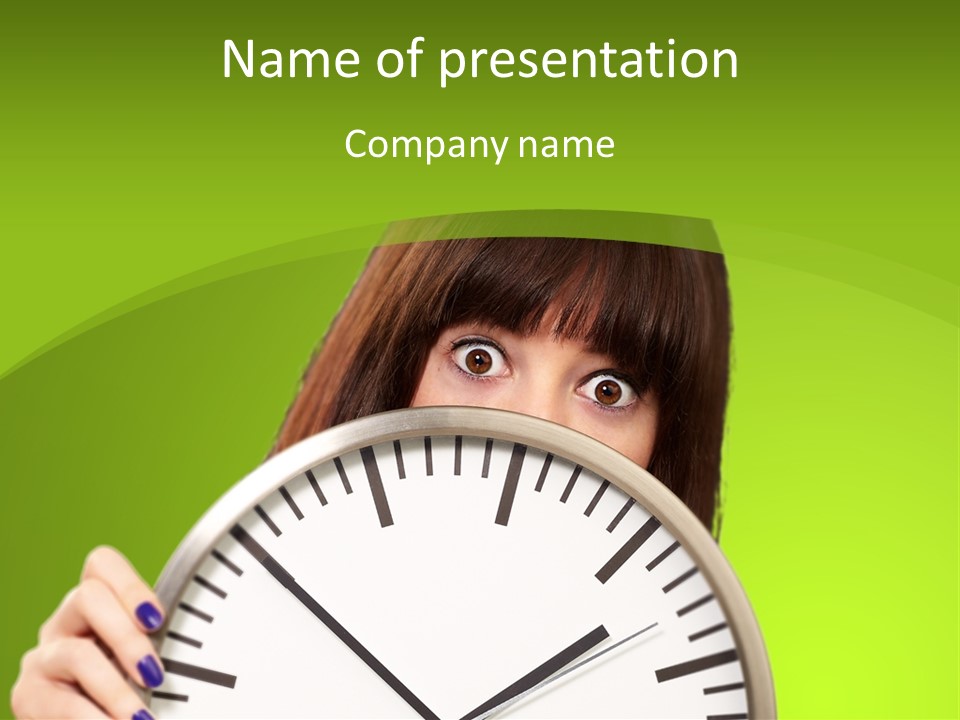 Background Time Eyes PowerPoint Template