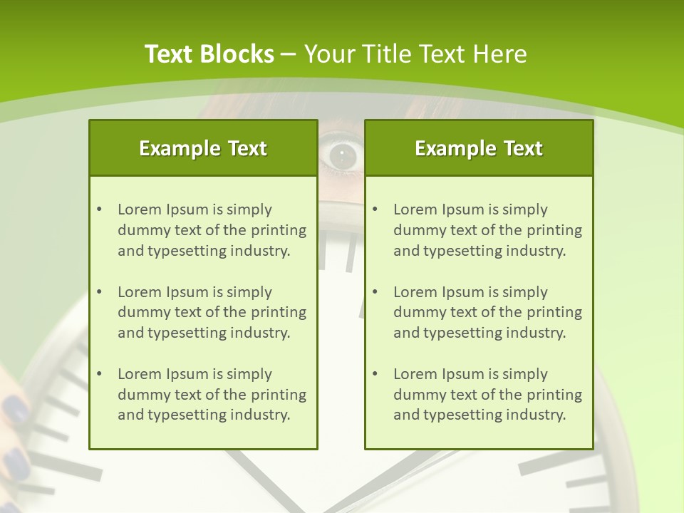 Background Time Eyes PowerPoint Template