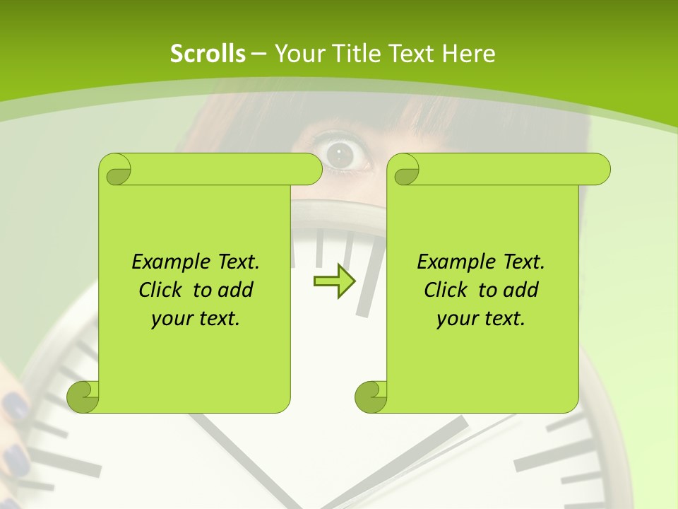 Background Time Eyes PowerPoint Template