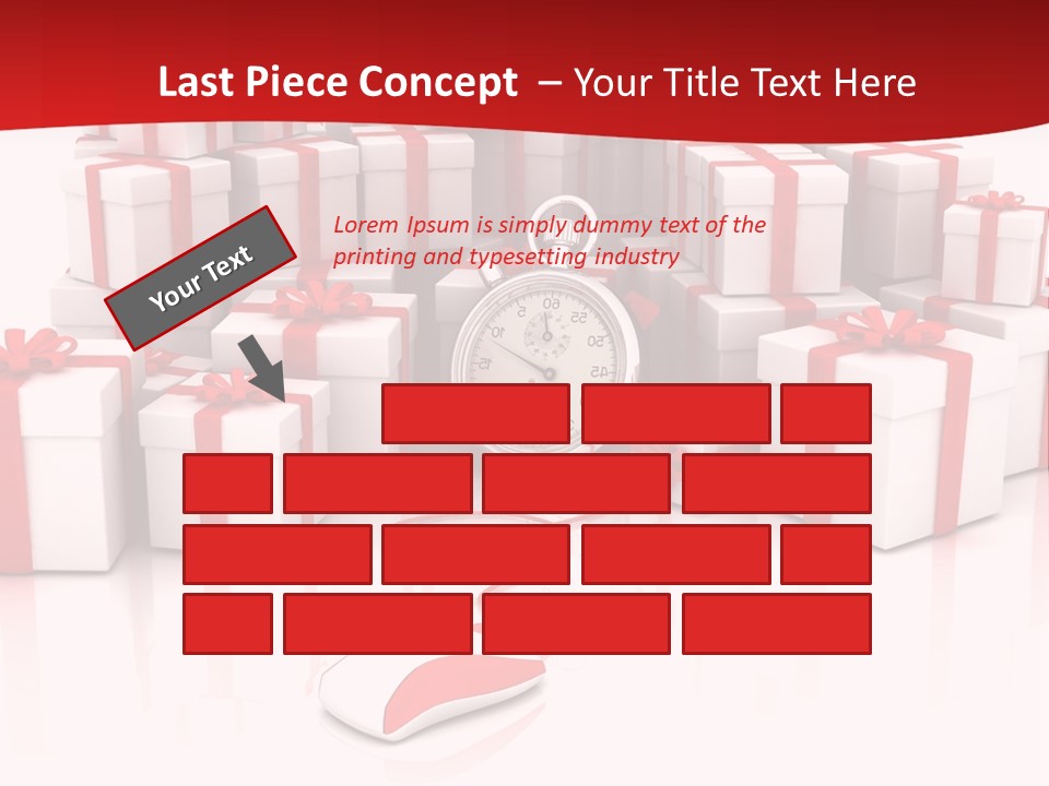 Helmet Happiness Stand PowerPoint Template