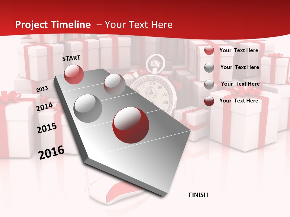 Helmet Happiness Stand PowerPoint Template