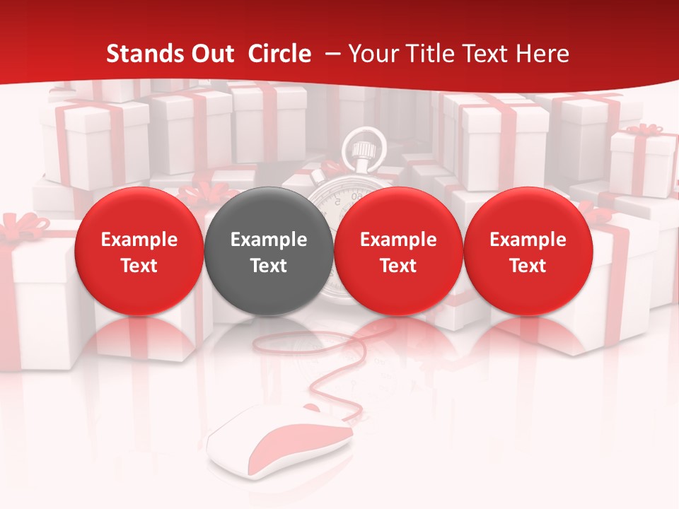 Helmet Happiness Stand PowerPoint Template