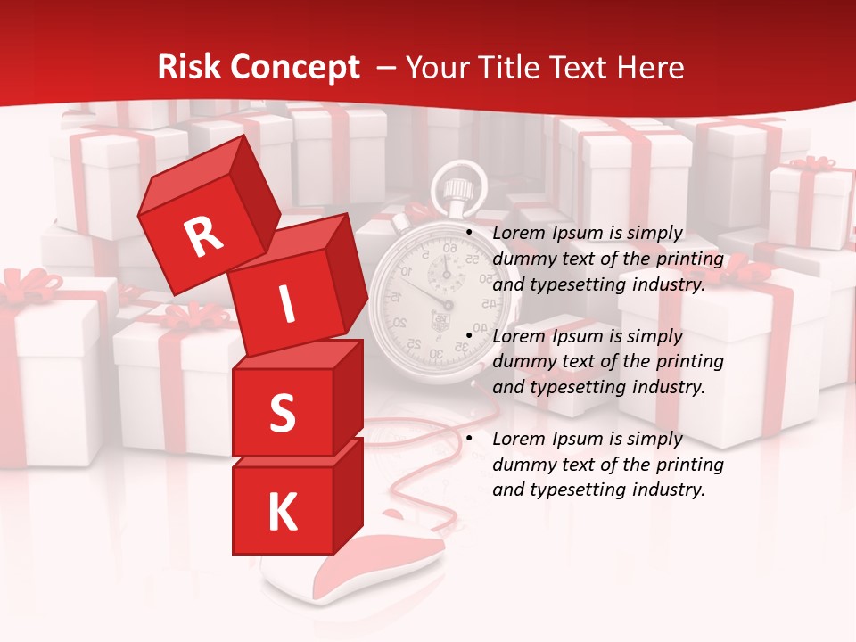 Helmet Happiness Stand PowerPoint Template