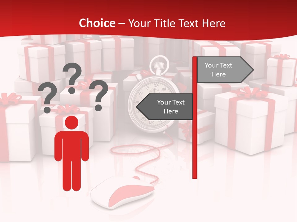 Helmet Happiness Stand PowerPoint Template