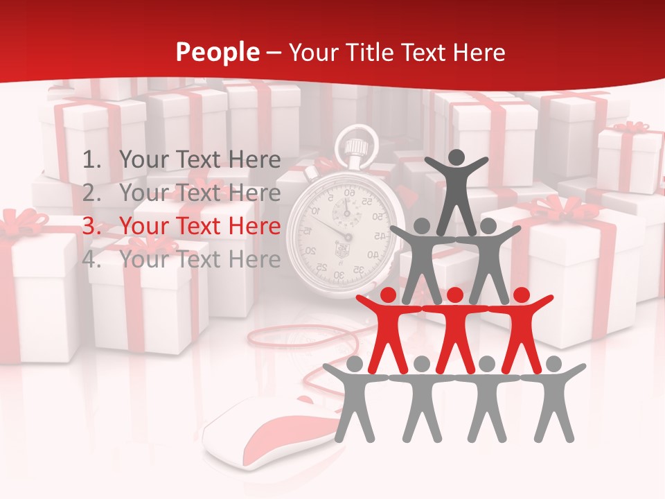 Helmet Happiness Stand PowerPoint Template