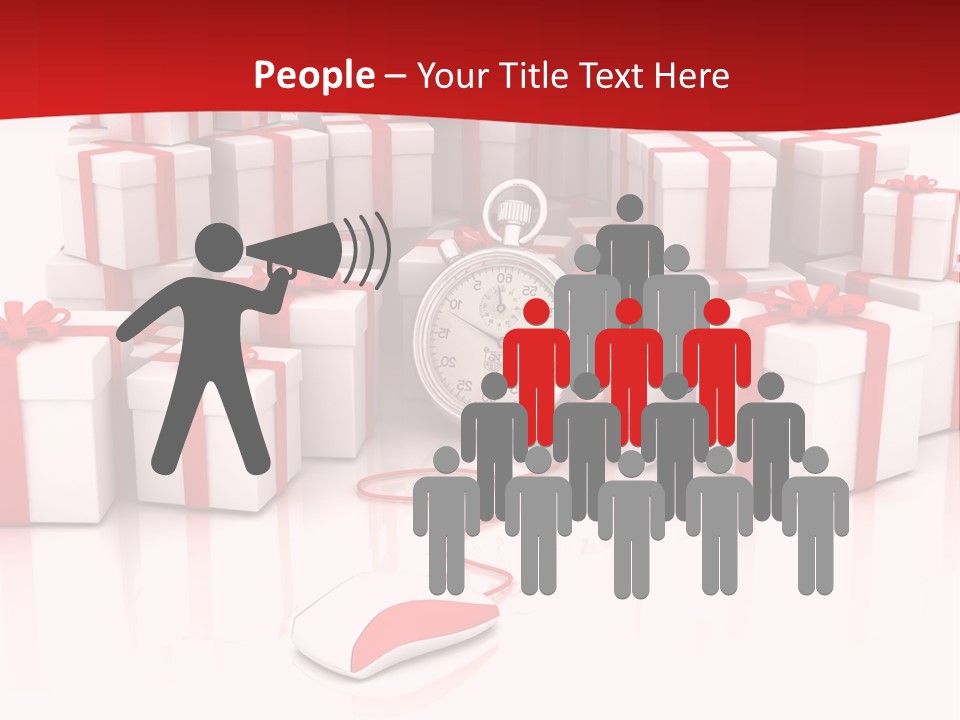 Helmet Happiness Stand PowerPoint Template