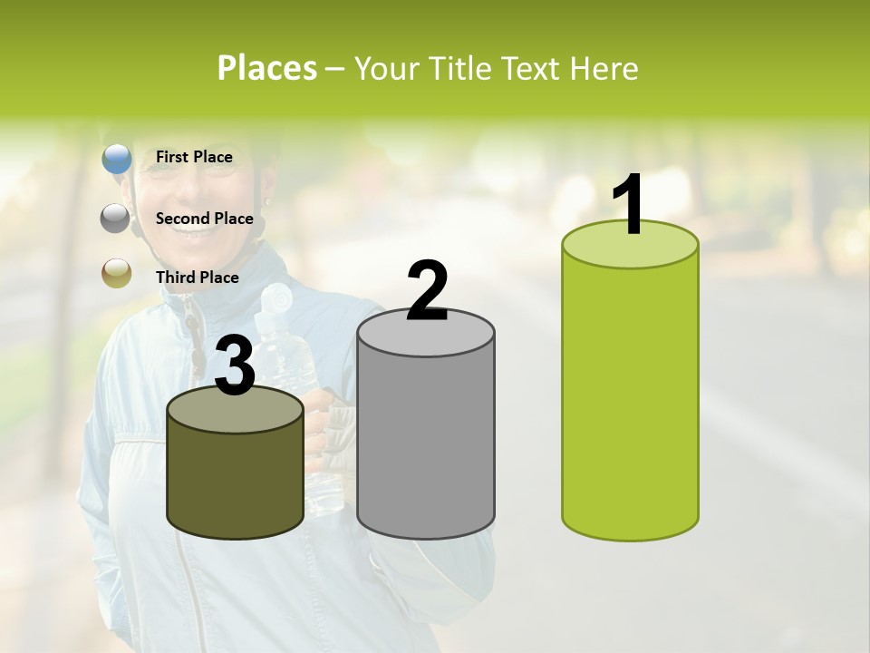 Helmet Happiness Stand PowerPoint Template