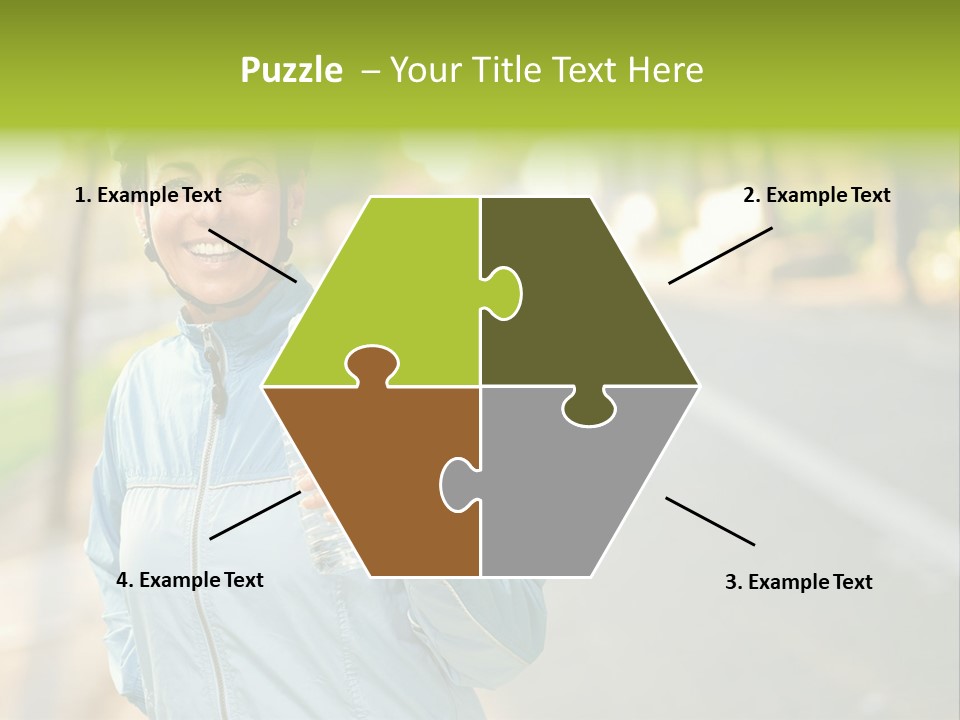 Helmet Happiness Stand PowerPoint Template