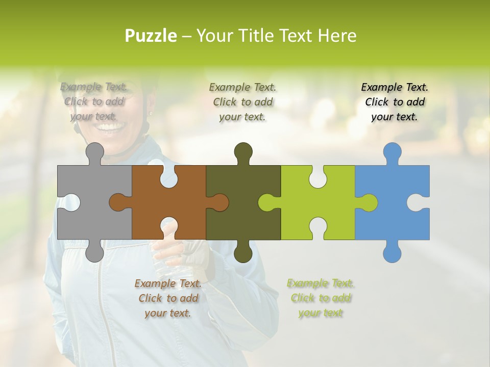 Helmet Happiness Stand PowerPoint Template