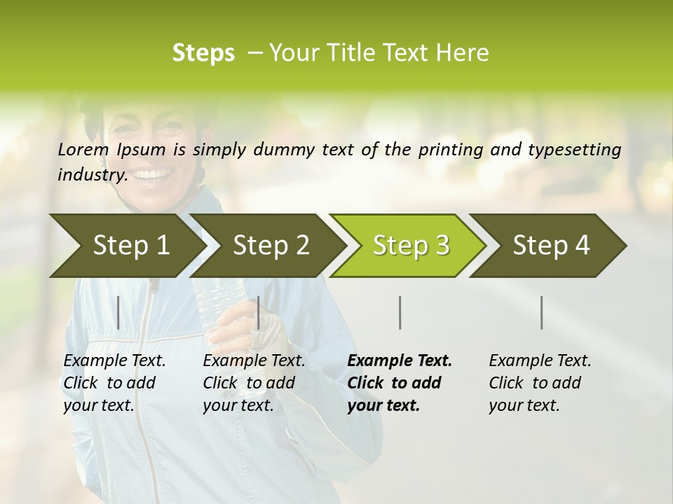 Helmet Happiness Stand PowerPoint Template