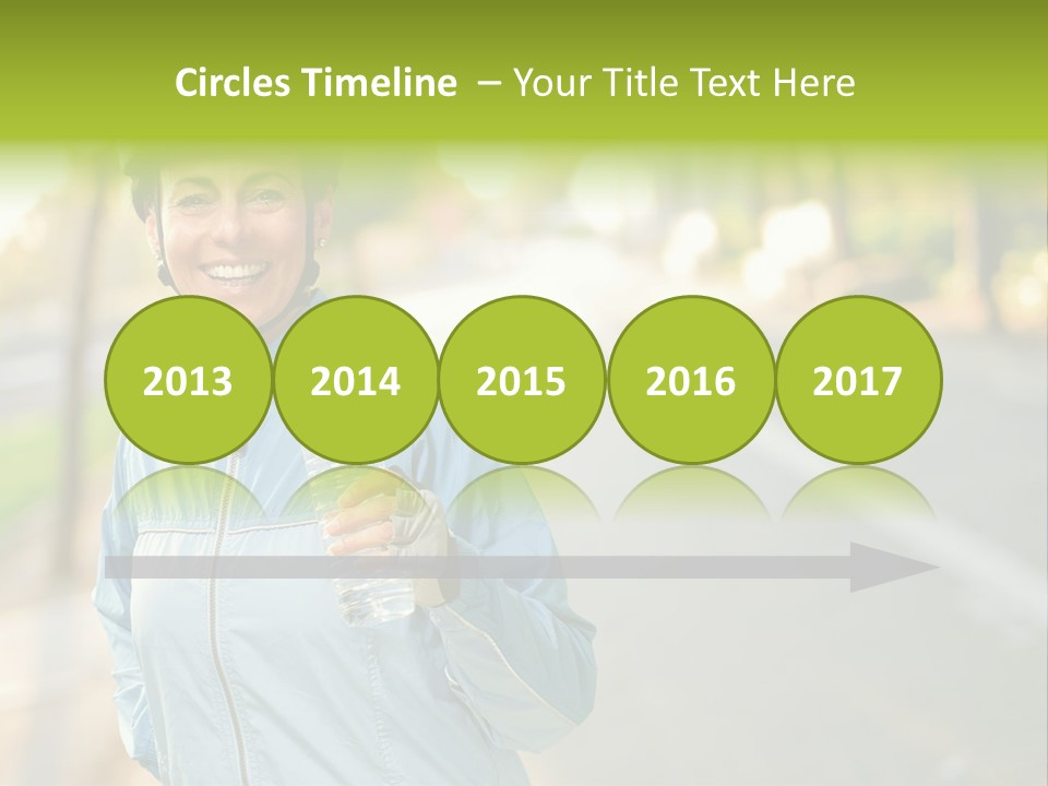 Helmet Happiness Stand PowerPoint Template