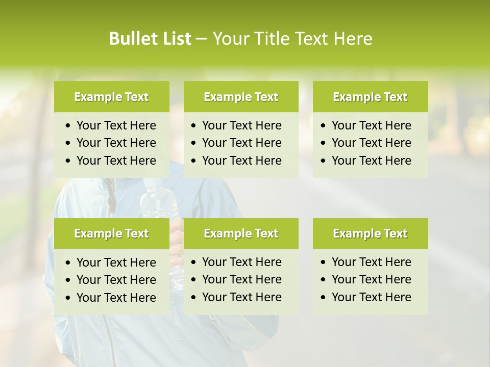 Helmet Happiness Stand PowerPoint Template