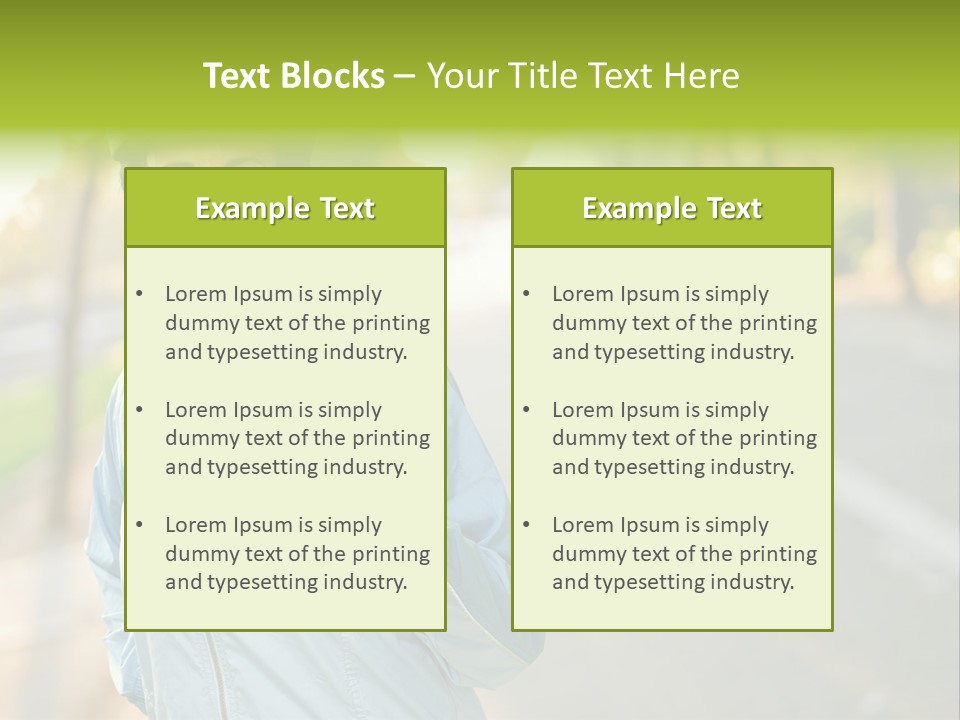 Helmet Happiness Stand PowerPoint Template