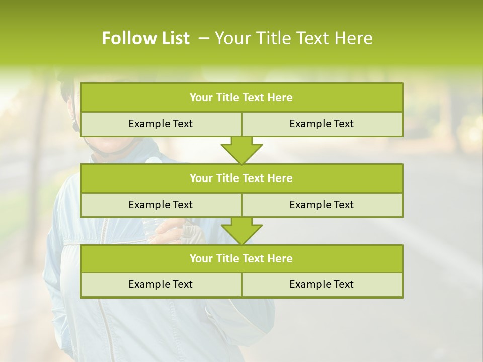 Helmet Happiness Stand PowerPoint Template