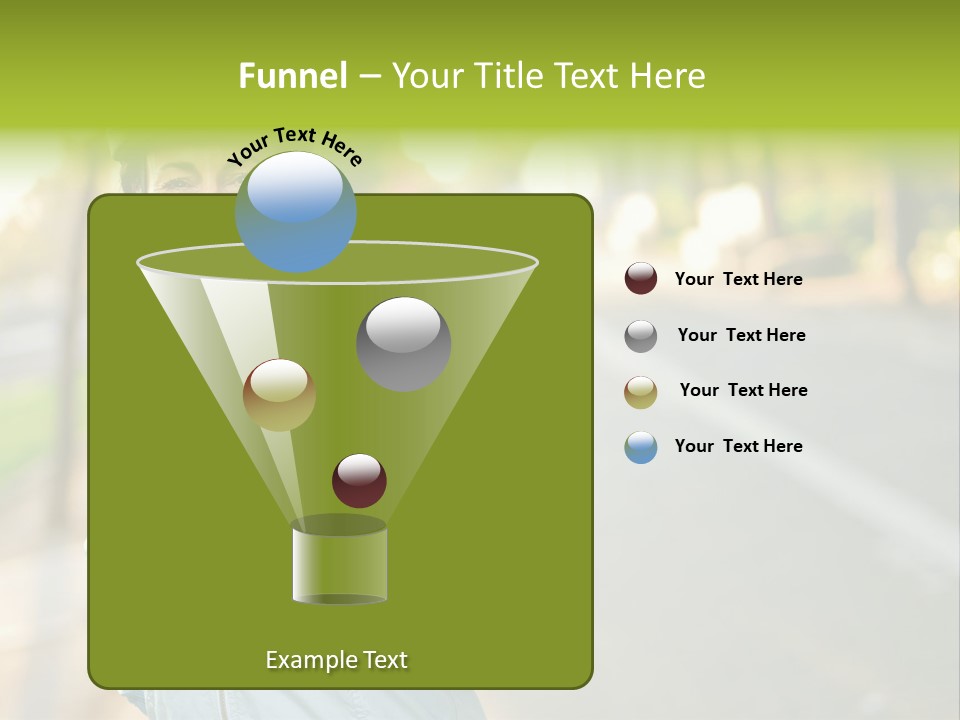 Helmet Happiness Stand PowerPoint Template