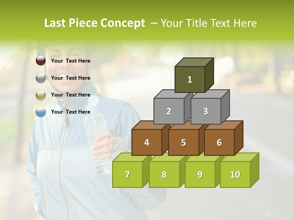 Helmet Happiness Stand PowerPoint Template