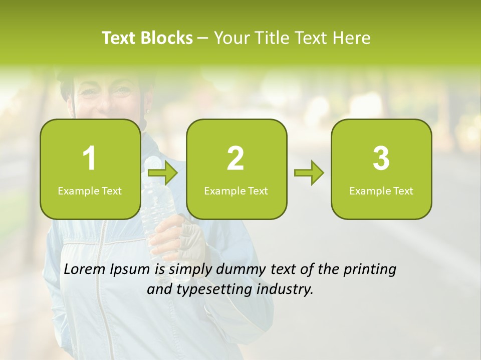 Helmet Happiness Stand PowerPoint Template