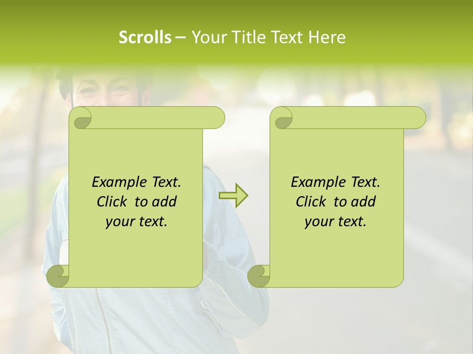Helmet Happiness Stand PowerPoint Template