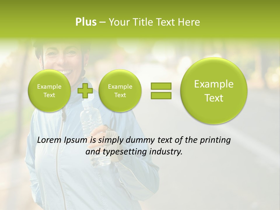 Helmet Happiness Stand PowerPoint Template