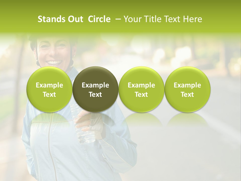 Helmet Happiness Stand PowerPoint Template