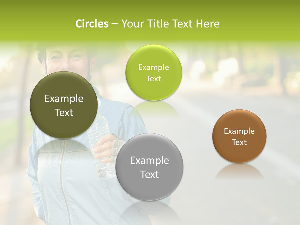 Helmet Happiness Stand PowerPoint Template