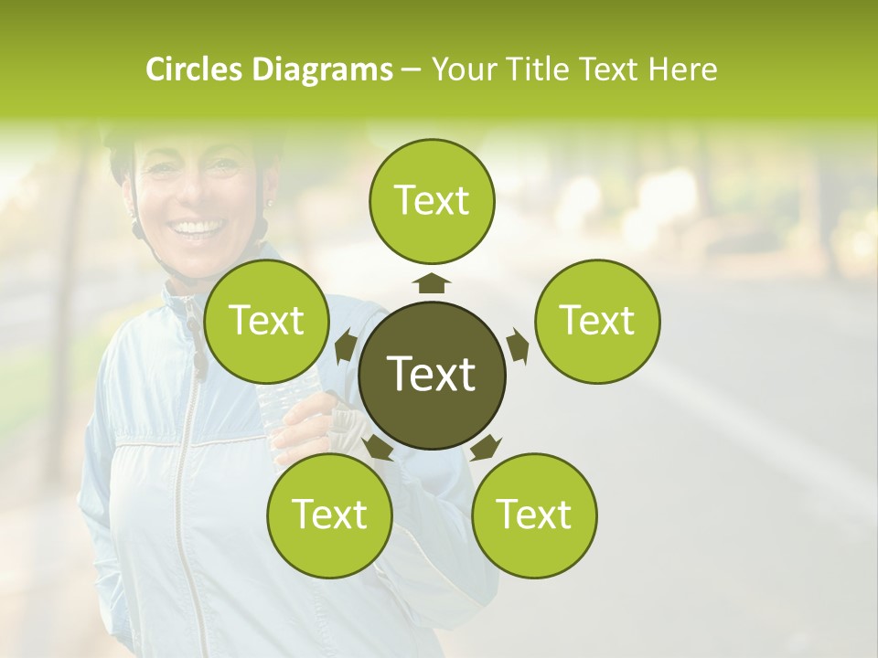 Helmet Happiness Stand PowerPoint Template