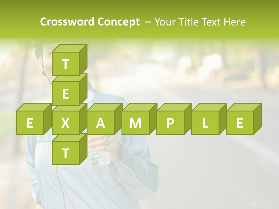 Helmet Happiness Stand PowerPoint Template