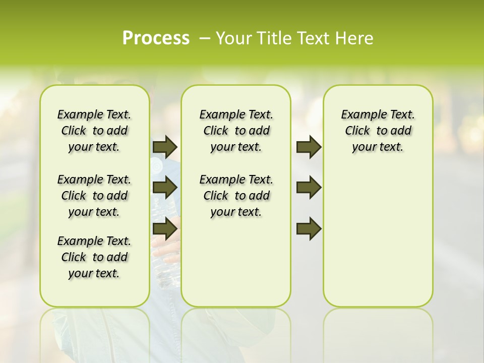 Helmet Happiness Stand PowerPoint Template