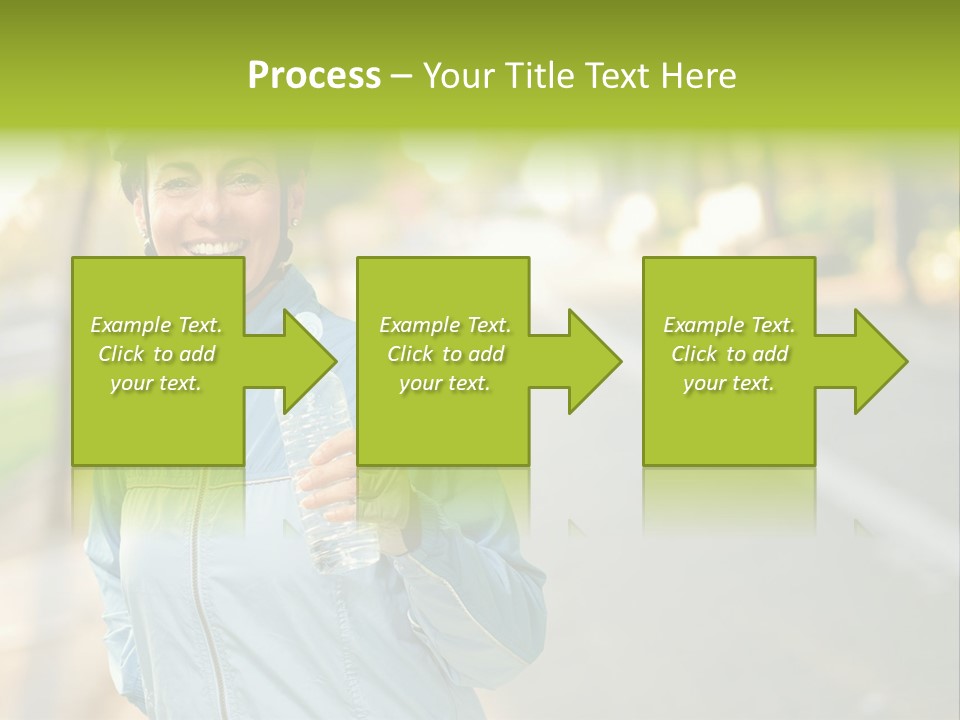 Helmet Happiness Stand PowerPoint Template
