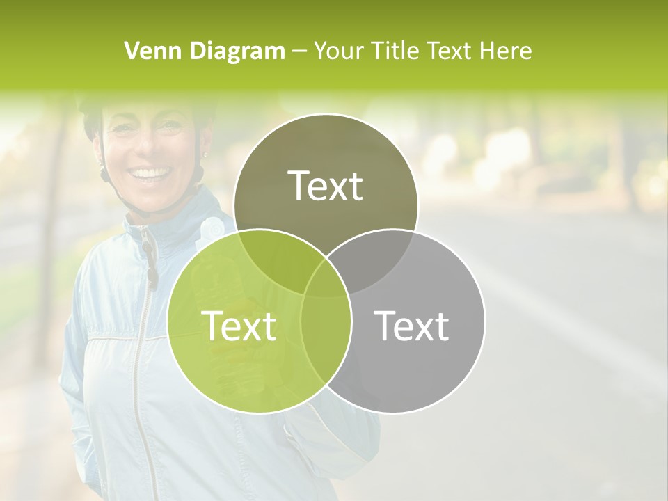 Helmet Happiness Stand PowerPoint Template