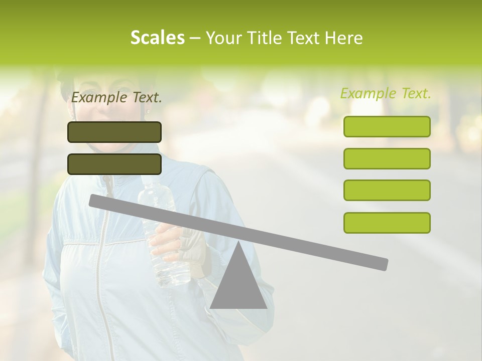 Helmet Happiness Stand PowerPoint Template
