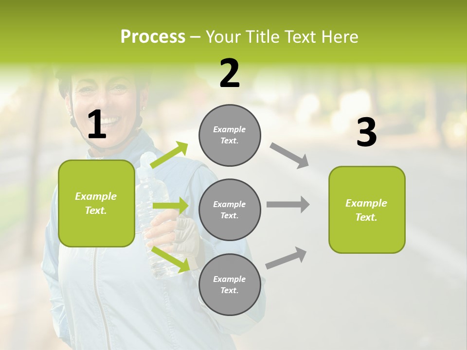 Helmet Happiness Stand PowerPoint Template