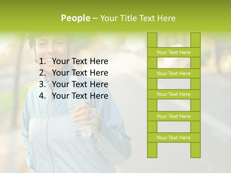Helmet Happiness Stand PowerPoint Template