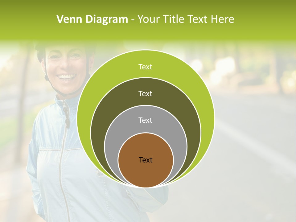Helmet Happiness Stand PowerPoint Template