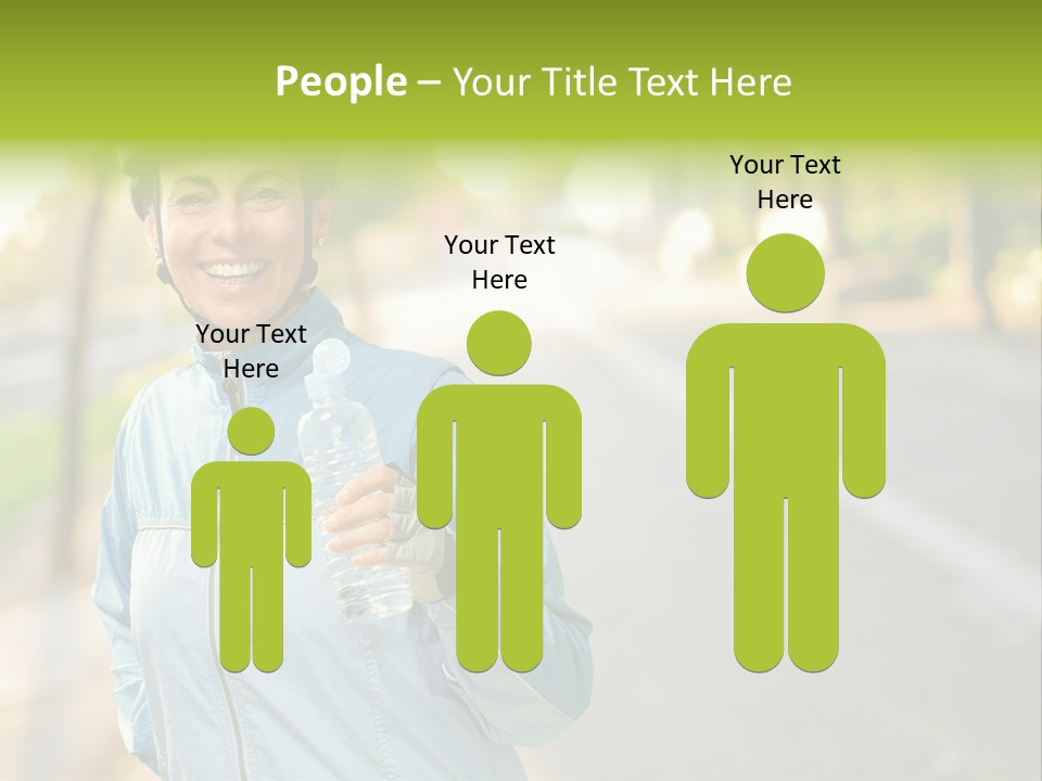 Helmet Happiness Stand PowerPoint Template