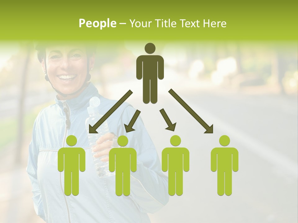 Helmet Happiness Stand PowerPoint Template