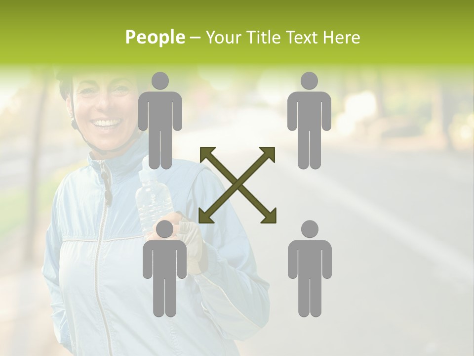 Helmet Happiness Stand PowerPoint Template