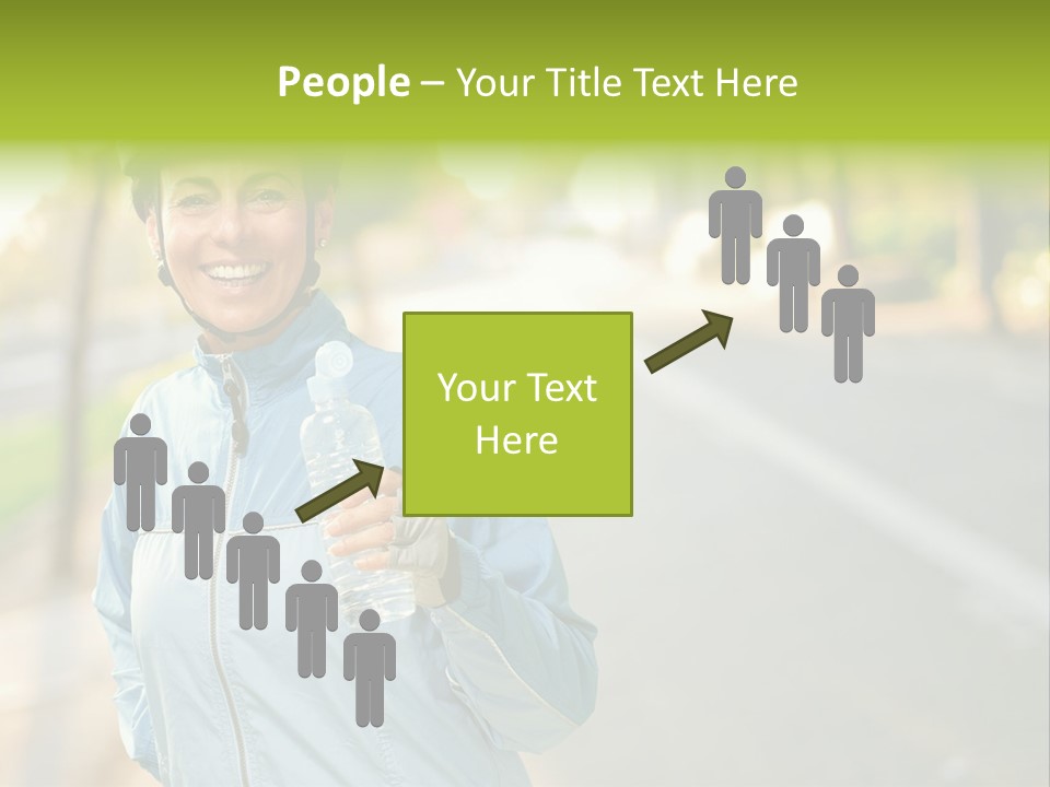 Helmet Happiness Stand PowerPoint Template