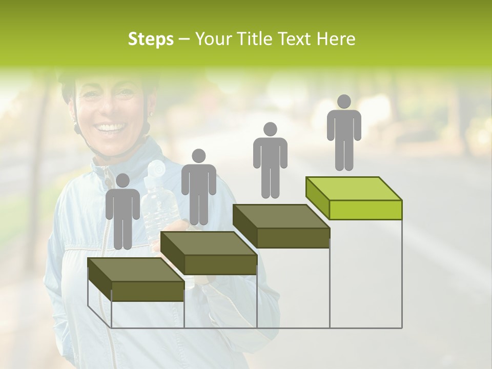 Helmet Happiness Stand PowerPoint Template