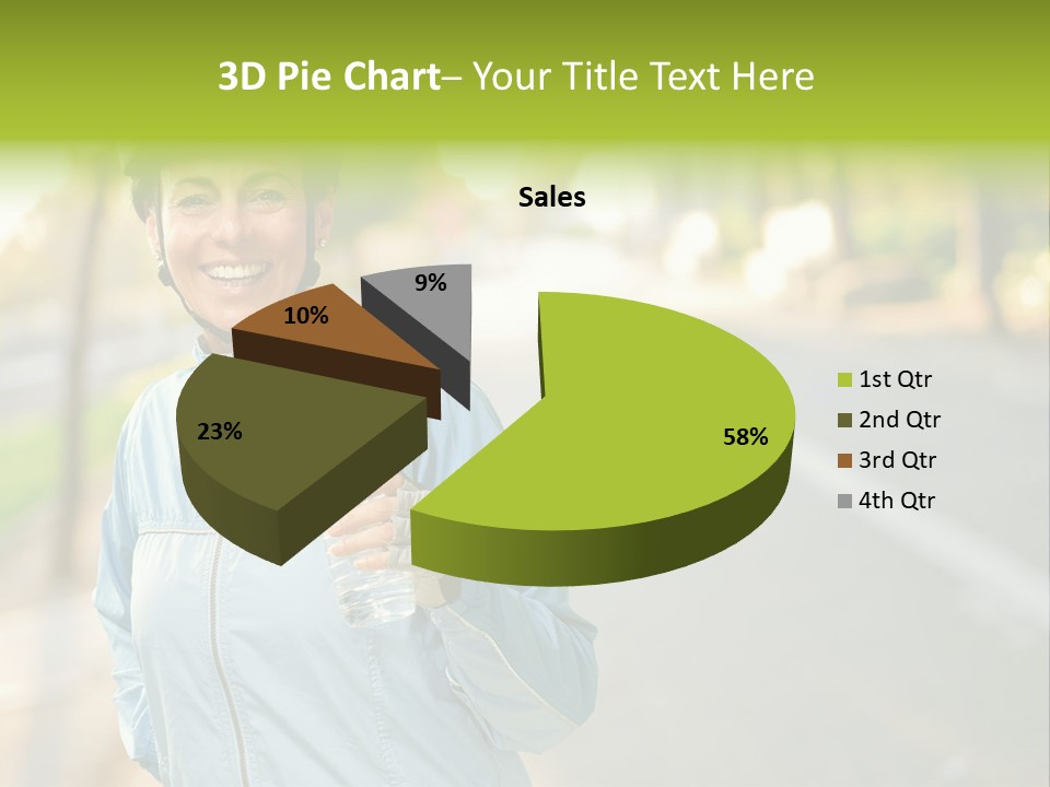 Helmet Happiness Stand PowerPoint Template