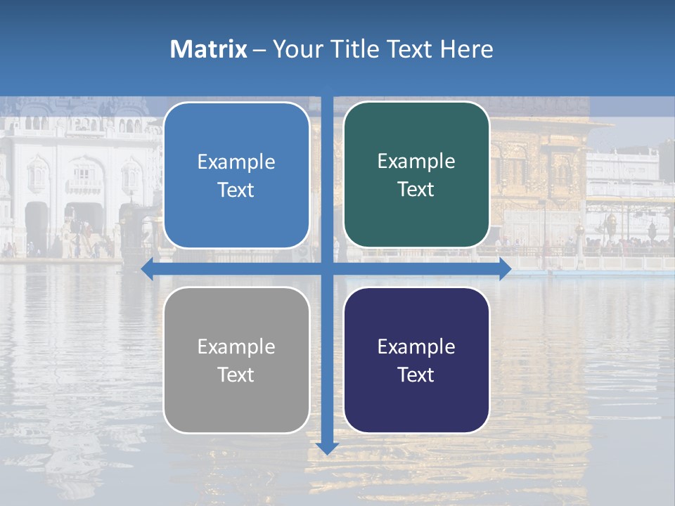 Gold Destination Pilgrimage PowerPoint Template